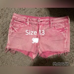 Pink Jean shorts
